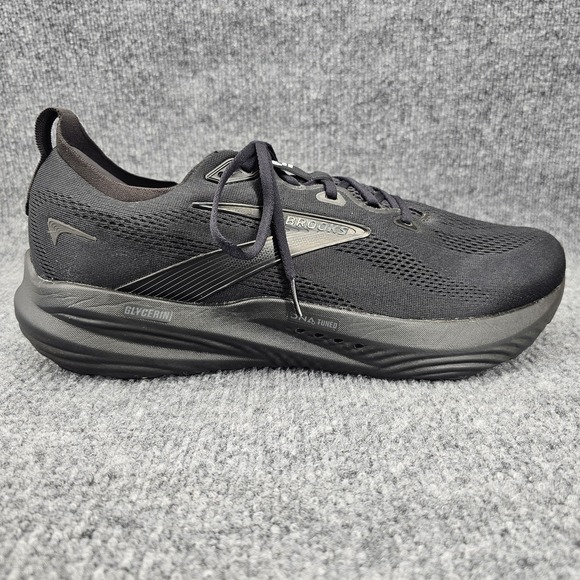 Brooks Glycerin 22 Mens Size 15 Black Ebony Daily Road Athletic Running Shoes - Picture 1 of 13